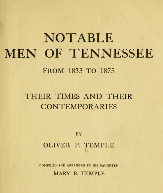 'Notable Men of Tennessee'
